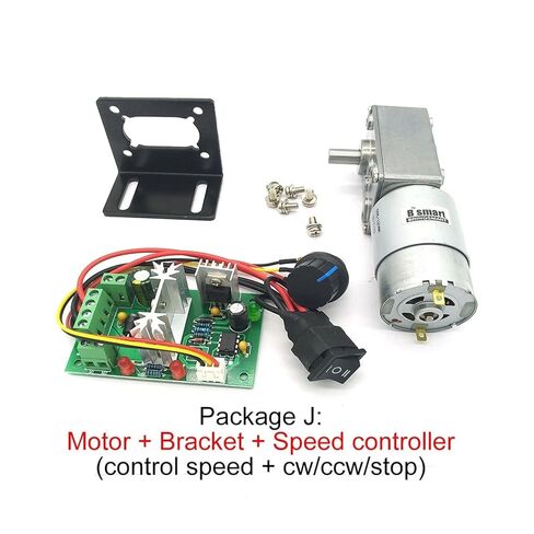 A58SW-555 Geared DC Electronic Starter Worm Gearbox 12-470RPM High Torque D Shaft Reversed Self-Lock Package A 12v 27rpm in Saudi Arabia