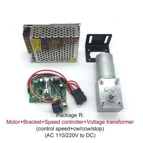 A58SW-555 Geared DC Electronic Starter Worm Gearbox 12-470RPM High Torque D Shaft Reversed Self-Lock Package A 12v 27rpm in Saudi Arabia