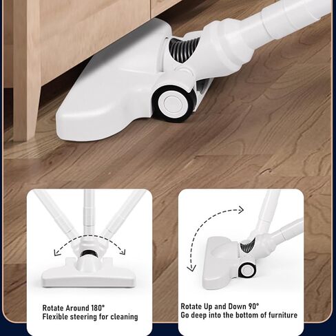 Cordless Vacuum Cleaner, Powerful 13800PA Suction Stick Handheld Vacuum with 25 Minutes Runtime, Rechargeable Lightweight Floor Brush for Carpet, Hard Floor, Pet Hair in Saudi Arabia