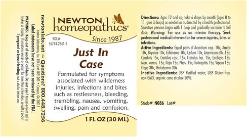 Newton Homeopathics Just in Case - 1 Oz Liquid in Saudi Arabia