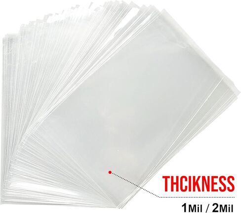 8NET - 7 × 10 بوصة (علبة مكونة من 1000) أكياس بولي بلاستيكية شفافة من فئة LDPE بسعة 2 مل - متوسطة الوزن - آمنة بنسبة 100% لتخزين المواد الغذائية واللوازم الطبية in Kuwait