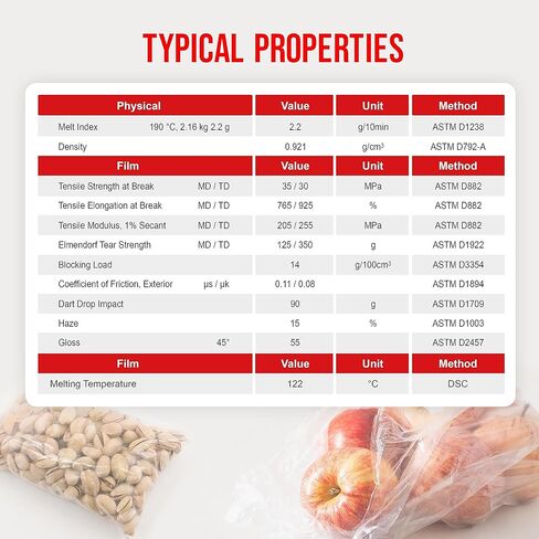 8NET - 7 × 10 بوصة (علبة مكونة من 1000) أكياس بولي بلاستيكية شفافة من فئة LDPE بسعة 2 مل - متوسطة الوزن - آمنة بنسبة 100% لتخزين المواد الغذائية واللوازم الطبية in Kuwait