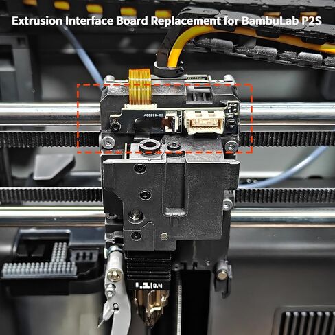 Immdinogo Extrusion Interface Board Replacement for BambuLab P2S: PCB Adapter Circuit Board - Ensured Precision Printing 3D Printer Accessories in Saudi Arabia