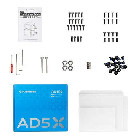 مجموعة ملحقات حاوية Flashforge لـ AD5X، طقم حاوية DIY مع لوحات ومسامير لفتح طباعة ABS/ASA/PC in Saudi Arabia