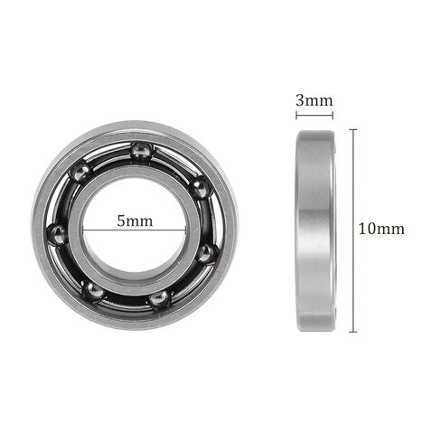 5pcs MR105K Ball Bearing - [5x10x3mm] Chrome Steel Open Type Deep Groove Ball Bearings for Machinery Applications Industrial Equipment in Saudi Arabia