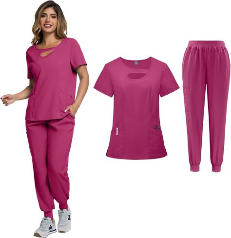Scrubs for Women set(Top+Jogger Pants) in Saudi Arabia