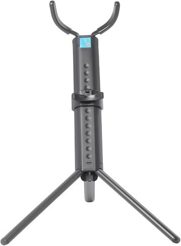 Veemoon Foldable Tenor Saxophone Stand Black with Blue Case, Non-skid Practical Saxophone Bracket for Desktop Storage and Portable Tenor Sax Holder in Saudi Arabia