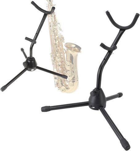 حامل ساكسفون من RiToEasysports، حامل ساكسفون معدني ثابت قابل للطي للاستوديوهات المنزلية ومحلات الموسيقى in Kuwait