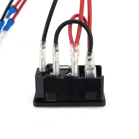DEVMO 2pcs 10A 250V Rocker Switch Power Socket Inlet Module Plug 5A Fuse Switch with 18 AWG Wiring 3 Pin IEC320 C14 Connected Terminal Crimps and Wires in Saudi Arabia