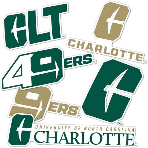 Desert Cactus University of North Carolina Charlotte Sticker UNCC Forty Niners 49ers Sticker Vinyl Decals Laptop Water Bottle Car ScrapbookT2 (Type 2-2) in Saudi Arabia
