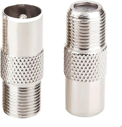 T V Male Quick Plug to F Female Adapter T V Antenna Coaxial F Connector TV Coaxial Plug 1Pcs(1pc) in Saudi Arabia
