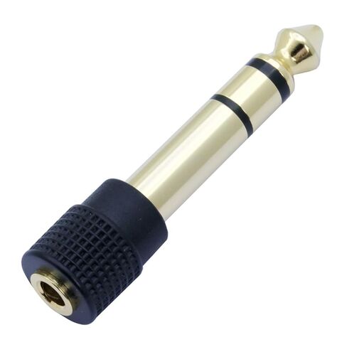 10Pcs/lot 6.35mm Stereo 3 Poles Male Plug to 3.5mm Stereo Female Jack Connector 3.5mm to 6.35mm Adapter Converter in Saudi Arabia