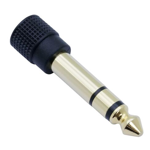 10Pcs/lot 6.35mm Stereo 3 Poles Male Plug to 3.5mm Stereo Female Jack Connector 3.5mm to 6.35mm Adapter Converter in Saudi Arabia