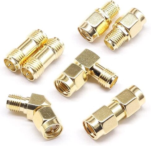 S M A to S M A Male Female Gold Plated RP S M A Male RP-S M A Female Connector RF Adapter Straight Bent L/T Type 1Pcs(SMA-J to SMA-K) in Saudi Arabia