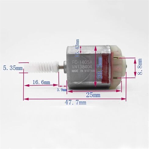 FC-140SA Mini 20mm Electric Motor DC 12V Worm Gear Shaft Car Door Lock Actuator Folding Rearview Mirror Repair Motor 1Pcs in Saudi Arabia