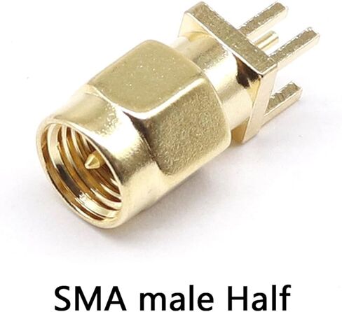 SMA Male Jack Male Plug Adapter Solder Edge P C B Straight Right Angle Mount RF Copper Connector Plug Socket 1.6mm Spacing 1Pcs in Saudi Arabia
