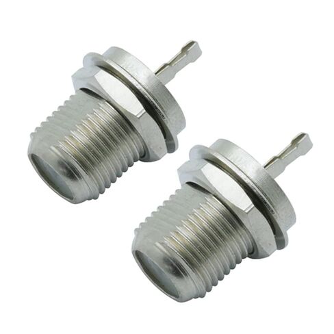 F Female Bulkhead Jack Soldering Wire Connector RF Coaxial Coax Connector F Jack Socket Panel Mount 10Pcs in Saudi Arabia