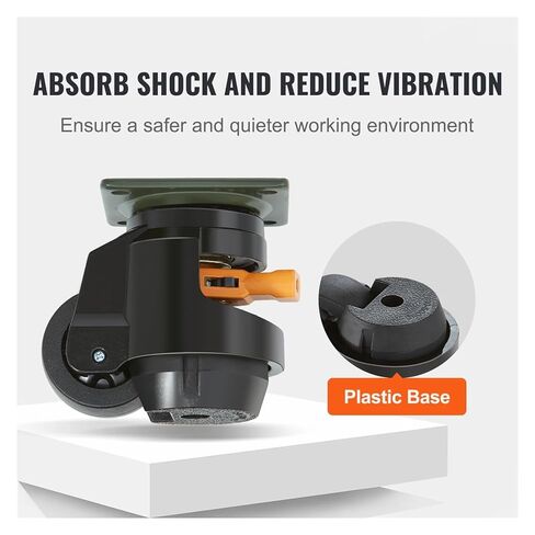 4 PCS Leveling Casters Heavy Duty Swivel Casters with Handle Design Height Adjustable Casters for Workbench Machines(B 3in) in Saudi Arabia