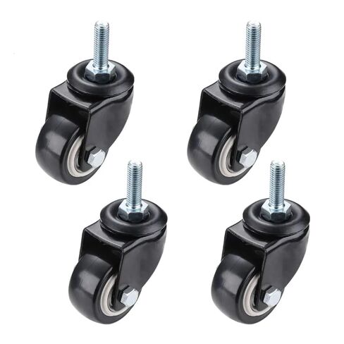 4 piece Furniture casters Heavy Duty 200 kg 1.5 inch 40 mm 360 Swivel Screw Swivel Caster Trolley Rubber Protection(Bundle A) in Saudi Arabia
