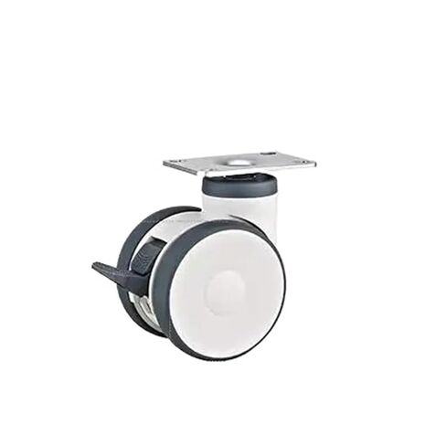 1 piece/4 inch TPR Double Caster Universal Wheel/Screw/top Hole/Flat Bottom Silent(D-1) in Saudi Arabia