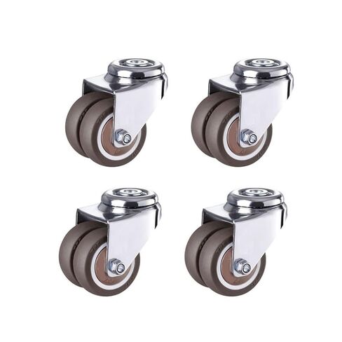 4 PCS 2" Heavy Duty Swivel Casters with 8.2mm Hole Locking Replacement Casters for Industrial, Machinery, Furniture(Type 2) in Saudi Arabia