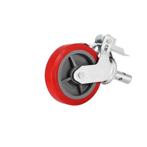 4 Scaffolding Wheel Set 8" Polyurethane Swivel Casters 3200 lbs with Brake for Replacement Shelves and Workbench in Saudi Arabia