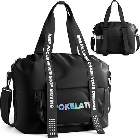 Gym Bag for Men Women, Carry On Sports Duffel Bag for Travel, Soccer Gear Bag with Shoe Compartment in Saudi Arabia
