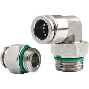 G Thread 304 Pneumatic Joint PC8-G02 10-G03 Sealing Ring PL6-G01 Gas Tube Quick Connector 1Pcs(不锈钢直通PC10-G03) in Saudi Arabia