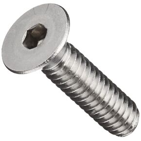 18-8 Stainless Steel Socket Cap Screw, Flat Head, Internal Hex Drive, Meets DIN 7991, 12mm Length, Fully Threaded, M6-1 Metric Coarse Threads (Pack of 100) in Saudi Arabia