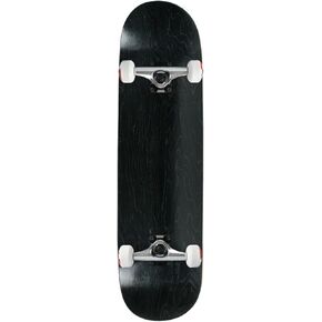 Moose Complete Skateboard Stained Black 7.63" Silver/White Assembled in Saudi Arabia