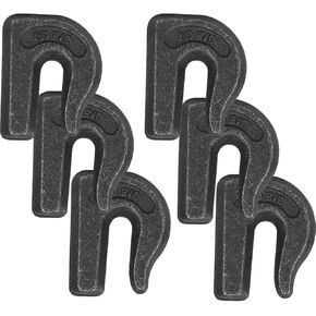 6Pack 3/8'' Weld-On Forged Clevis Grab Chain Hooks, Heavy Duty Forged Grade 70 Grade Utility Hook -6600 LBS Capacity Weldable for Trailer Truck,Rigging,Car,SUV,Tractors Loader Bucket in Kuwait