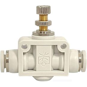 1 قطعة تركيبات هوائية بيضاء خنق قابل للتعديل صمام الأنابيب سريعة LSA-6 LSA-8 4 10 12 متر (LSA12) in Kuwait