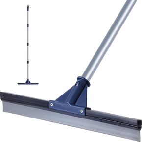 Floor Squeegee for Concrete Floor, 17.5" Heavy Duty Squeegee Broom for Floor, Commercial Scrubber Mop with Extendable Long Handle, Bathroom Tile Shower Glass Window in Saudi Arabia