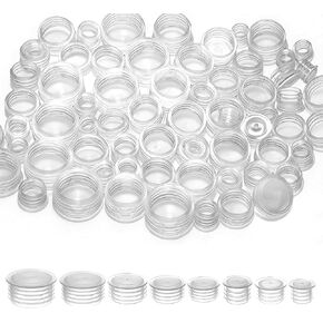 80Pcs Salt and Pepper Stoppers Plugs, Reusable Salt and Pepper Plugs for Bottom, Salt and Pepper Shaker Plugs for Flower Pots,Bottles,Pipes etc, Easy Installation, 9/11/13/15/17/19/21/24 mm in Saudi Arabia