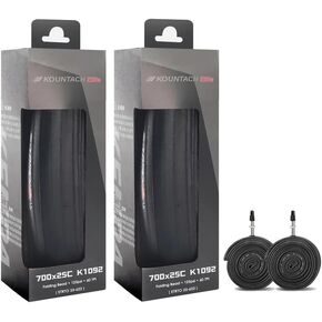 2 حزمة إطارات قابلة للطي لدراجة الطريق 700x25C/700x28C 110PSI 60TPI مقاومة للثقب + 2 حزمة أنابيب in Kuwait