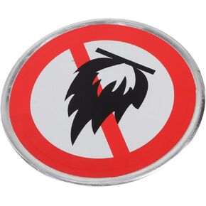 Veemoon Fire Ban Sign Aluminum No Open Burning Safety Sign for Forests Campgrounds Parks Caution Security Poster for Outdoor Fire Safety Compliance in Kuwait