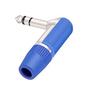 10Pcs/lot Plug 6.35mm Right Angle 3 Pole Stereo Male Plug Soldering Wire Connector 90 Degree Microphone 1/4 Inch Connector(Mixed Color) in Saudi Arabia