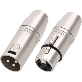 X L R 3 Pin Female Jack to 3.5mm 1/8 Female Stereo Micro Audio Adapter Converter Connector 1Pcs(D1032F) in Saudi Arabia
