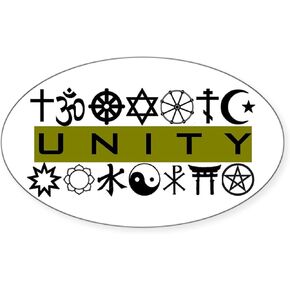 ملصق CafePress Unity ملصق ممتص الصدمات للسيارة البيضاوي in Kuwait