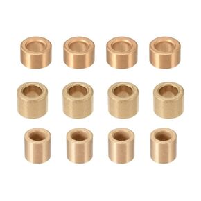 Bimetal Seal Shield Micro deep Groove Bearing 10pcs Self-Lubricating Bearing 6mm 8mm ID Sleeve Sintered Bronze Bearing Bushings(8x12x8 10pcs) in Saudi Arabia
