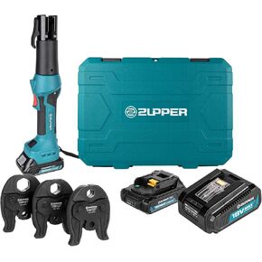 ZUPPER Compact Pro Press Tool kit with 1/2", 3/4", 1" Copper Pro Press Jaws, 2pcs Battery, Fast Charger & Carrying Case in Kuwait