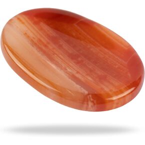 7 حجر شاكرا لتخفيف القلق - حجر إبهام مصقول للتأمل وتخفيف التوتر والشفاء - كريستال بحجم الجيب لموازنة الشاكرا وهدية روحية للنساء والرجال in Kuwait