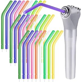 Disposable Dental Air Water Syringe Tips, 3-Way Spray Nozzles, Plastic, Assorted Colors, 1000 Pieces, for Oral Teeth Cleaning in Saudi Arabia
