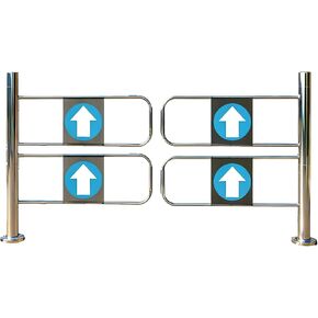 Automatic Rebound Swing Gate - Stainless Steel Self-Closing Safety Door for Warehouse & Supermarket - Durable 67in Industrial Entrance Gate with Spring Closure in Saudi Arabia