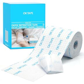 OK TAPE Medical Tape for Wound Care, Dressing Retention Surgical Tape 4" x 11 Yds, Secures Gauze, Bandages & Medical Devices, Latex-Free, Gentle on Sensitive Skin (1 Pack) in Saudi Arabia
