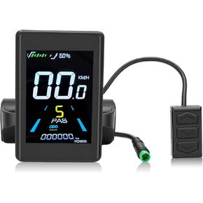 شاشة LCD للدراجة الكهربائية، عداد عرض الدراجة الكهربائية الذكي، عداد سرعة موصل 5 أساسي مقاوم للماء، لوحة تحكم إلكترونية لركوب الدراجات in Kuwait