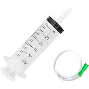 1 حزمة 100 مل حقنة بلاستيكية كبيرة مع أنبوب، حقنة طرف القسطرة، حقنة صناعية للحديقة، توزيع حقنة قياس متعددة الاستخدامات للمختبرات العلمية، والري، وإعادة التعبئة in Kuwait
