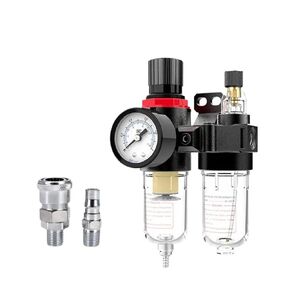 AFC2000 منظم فاصل الزيت والماء مرشح بندقية رذاذ ضاغط الهواء مخفض الضغط 1/4(AFC-PC14-02) in Kuwait