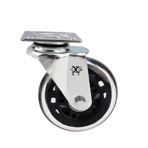 5 Pack Casters 3 Inch PU Polyurethane Transparent Furniture Office in Saudi Arabia
