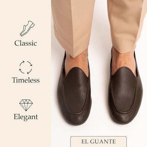 Mens Casual Shoes El Guante Flat Camel | Loafers for Men Inspired by Julio Iglesias | Soft Flexible | Romero & MC Paul in Saudi Arabia